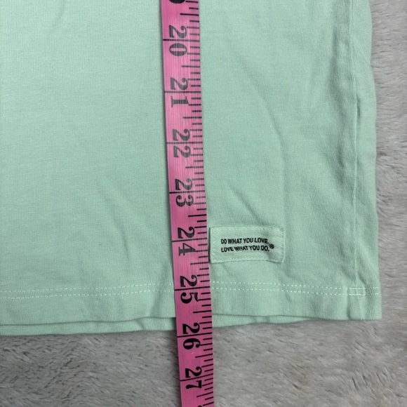 Life‎ Is Good Women's Plum Blossom Painting Mint Green Short Sleeve Tee Shirt M - Picture 4 of 7